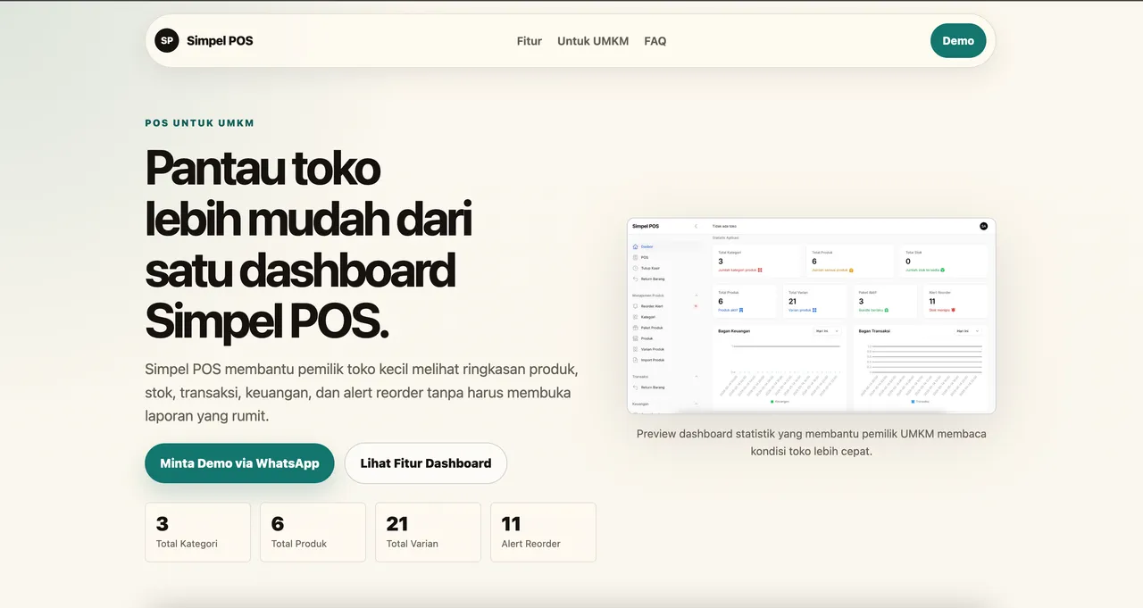 Simpel POS Landing